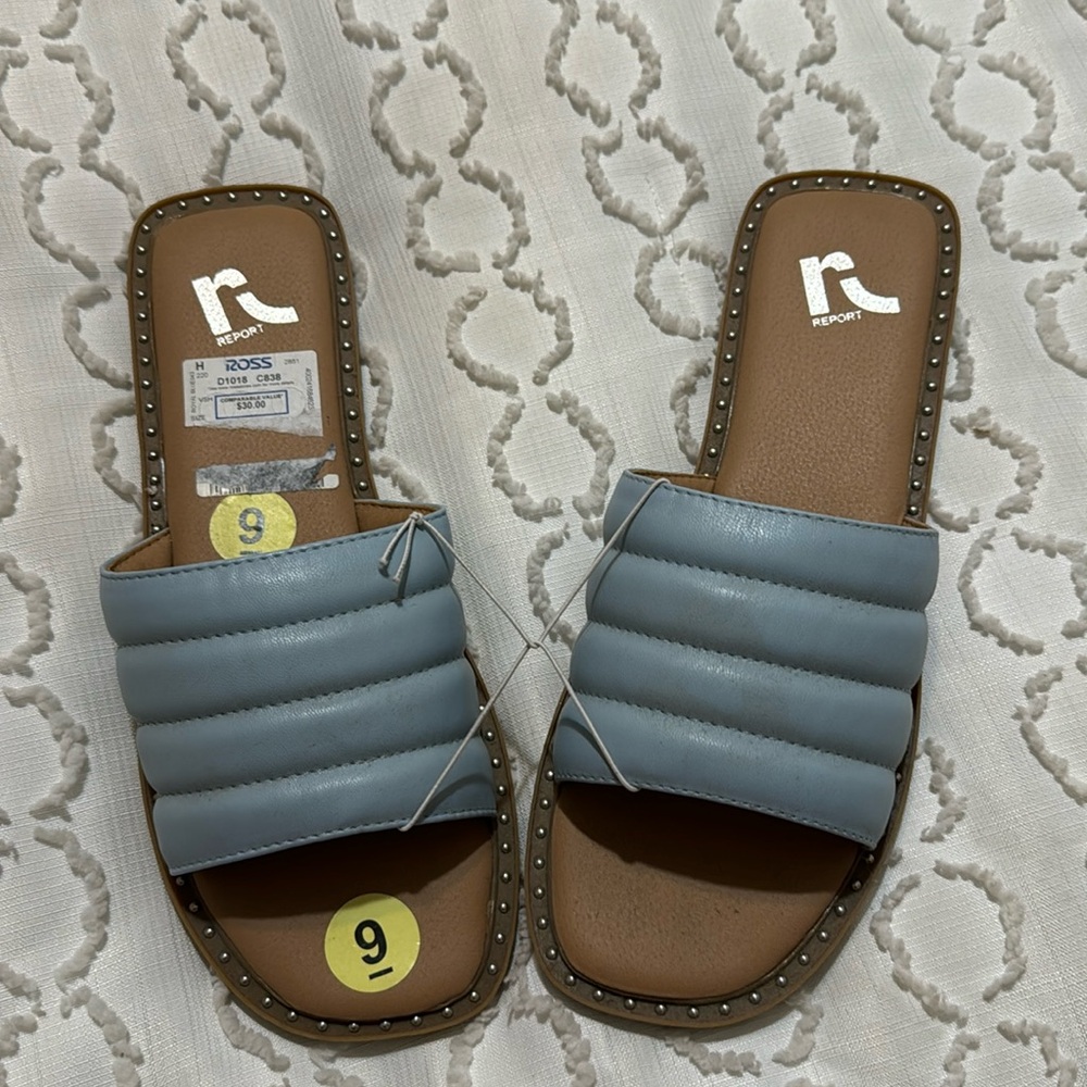 Blue sandals